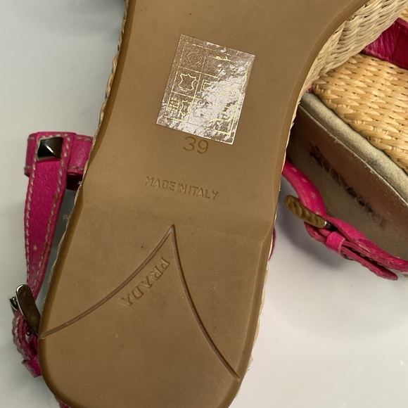 Prada wedges Hot Pink sz 9 - Picture 6 of 11